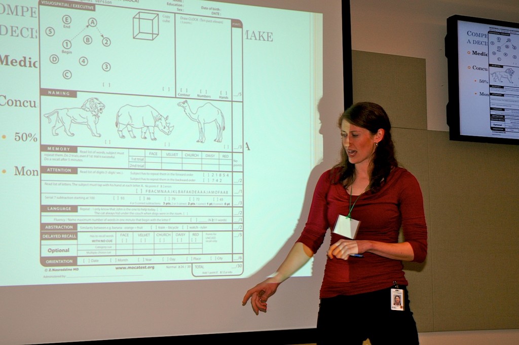 Student presents at Trainee Research Day 