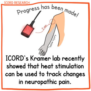 ICORD's Kramer lab recently showed that heat stimulation can be used to track changes in neuropathic pain.